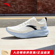 安踏（ANTA）漫步男鞋運動(dòng)鞋男款2025新款皮面防水輕便舒適軟底男士休閑跑步鞋 象牙白/微塵藍-2 【正品直發(fā)】 41 (8碼)