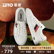 零度【楊爍同款】Zero板鞋男2025秋季新款時(shí)尚休閑小白鞋羊皮內(nèi)里男鞋 白色 41 (255mm)