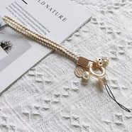 三棲虎原創(chuàng  )女長(cháng)款吊繩鏈條小香風(fēng)韓范珍珠流蘇網(wǎng)紅防丟掛脖手機掛繩 手腕款小珍珠+貓頭鷹