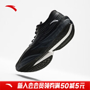 安踏（ANTA）C202 6代丨馬拉松碳板競速跑鞋減震跑步鞋舒適低幫輕便男鞋 【24Q4】基礎黑/晶曠灰-2 41 (255mm)