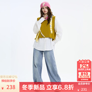 KAMA卡瑪女褲女士煙管褲顯瘦直筒牛仔褲2025新款秋季女裝小個(gè)子長(cháng)褲 藍色 L