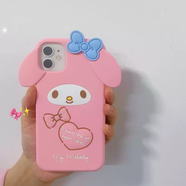 藍彩何立體愛(ài)心美樂(lè )蒂適用iphone16/15/14promax手機殼13/12mini蘋(píng)果11pro可愛(ài)xsmax卡通xr全包7/8plus軟 大耳朵美樂(lè )蒂 iPhone4s