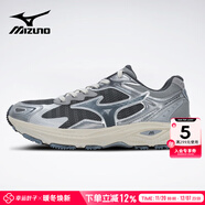 美津濃（MIZUNO）RACER S男女in潮鞋冬季透氣休閑鞋復古時(shí)尚輕便跑步鞋子 19渣渣灰 深灰/銀灰 38 (240mm)