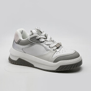 沙馳男鞋25春季A82C3B0051米黑A(yíng)82C3B0053銀灰軟底軟面休閑皮鞋 A82C3B0053銀灰 歐碼偏大一碼 37 歐碼偏大一碼