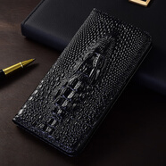 易淘制造適用紅米turbo4手機殼turbo 3真皮保護套14翻蓋13鱷魚(yú)頭12/11/10/9/8/7支架C皮套R全包A防摔殼T牛 紅米 10X Pro 真皮鱷魚(yú)頭-淺藍