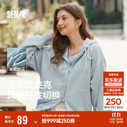 森馬迪士尼米奇家族合作外套女連帽寬松2025春季繡花夾克109125108001