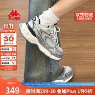 卡帕（Kappa）女鞋增高老爹鞋子女款秋季厚底跑步鞋休閑運動慢跑鞋女 奧運灰 38