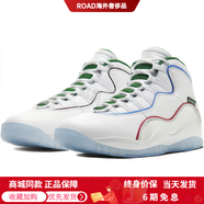 JordanAJ10RetroWings皮革日常百搭減震防滑高幫復古籃球鞋男款白 42