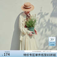 范思藍恩夏季開(kāi)衫薄款女襯衫兩件遮陽(yáng)襯衣半身裙套裝24FS12126 透明黃襯衫 S