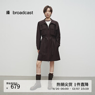 播商場(chǎng)同款收腰洋氣別致連衣裙女25春新款精致獨特裙子BDS1LD1178 G20甘石 M