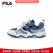 斐樂(lè )（FILA）秋冬KIDS童鞋兒童板鞋2025冬季新款男女大童休閑時(shí)尚街舞鞋 黑/永恒藍-BW 33 內長(cháng)20.5cm