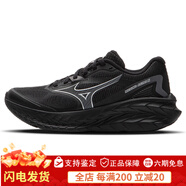 美津濃（MIZUNO）Mizuno美津濃護膝慢跑鞋跑步鞋ASTRO X 01_黑色_煙熏灰 36