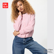 優(yōu)衣庫女裝羊絨圓領(lǐng)針織短開(kāi)衫/25秋冬新款479672 12 桃紅色 M /160/84A