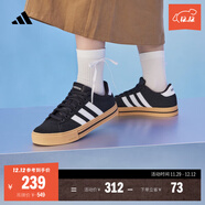 adidas DAILY 4.0復古百搭休閑帆布鞋男女阿迪達斯官方輕運動(dòng) 黑色/白色/樹(shù)脂黃（JI4354）   41