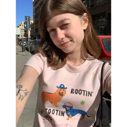 JS&KEKERNEL COSMOS【春野森會(huì )】清爽手繪風(fēng)萌趣印花圓領(lǐng)短袖T恤 小狗聚會(huì )_現貨 S