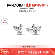 潘多拉（PANDORA）閃耀飄零花朵標本耳釘女秋冬生日禮物送女友 閃耀飄零花朵標本耳釘 均碼