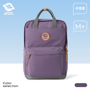CAN COOLcanvasrepublic帆布共和國雙肩包女書(shū)包大容量電腦戶(hù)外旅行包背包 木槿紫_M+