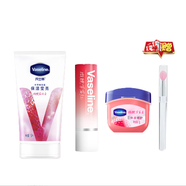 凡士林修護潤唇膏 唇膜精華打底保濕補水防干裂緩解唇炎 【RIO草莓潤唇護手套裝】3.5g+7g+50ml