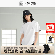 海瀾之家（HLA）短袖t恤男裝夏季情侶裝panda wowo熊貓圓領(lǐng)上衣服男士短袖 漂白9M S 165建議57-62kg