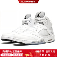 JordanAJ5retrometallicwhite潮流高幫復古籃球鞋男款白色2015年版 42