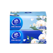 維達山茶花香抽紙 隨身便攜餐巾紙 超韌4層加厚20抽大尺寸 小包裝紙巾 4層 80張*2包