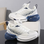 駱駝（CAMEL）男童籃球鞋夏季兒童單網(wǎng)訓練透氣網(wǎng)中大童運動(dòng)鞋跑步鞋 2557白藍(單網(wǎng)) 31 _碼內長(cháng)約19.7cm