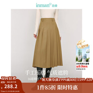 茵曼（INMAN）毛衣女蝴蝶結(jié)針織開衫節(jié)荷葉袖氣質(zhì)外套 卡其色-半身裙 18438095 常規(guī) M