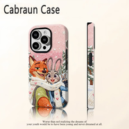 迅炫狐貍兔子適用蘋(píng)果17Promax手機殼iphone16e新款15/14朱迪13mini尼克air韓國磨砂菲林二合一12/11XS 實(shí)白[0]-C050狐貍兔子 iPhone 15