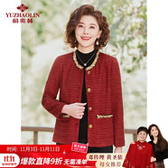 俞兆林中老年女裝紅色喜婆婆禮服媽媽短外套小香風(fēng)外套 Y51D114