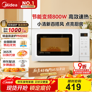 美的（Midea）變頻小清新微波爐 液晶屏幕 磨砂面板 小型20L家用 匠心工藝（PM2002）