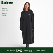 Barbour Bede Os Maxi女士寬松衛(wèi)衣連身裙 黑色 M