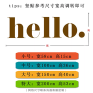 語(yǔ)森憶hello文字墻貼 北歐美風(fēng)格 客廳簡(jiǎn)約店鋪櫥窗玻璃公司玄關(guān) 咖啡 小