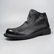 高級感痞帥G5 CONXEGN靴子男真皮頭層牛皮冬季加絨保暖高幫男鞋皮 黑色 44 均碼