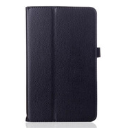 SONY SE適用索尼Xperia Tablet Z1平板電腦保護套SGP341/sgp312皮套翻蓋全包防摔SGP311外殼荔枝紋支架 黑色