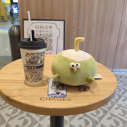 WOUG可愛(ài)卡通圣誕節坐姿南瓜雞玩偶墩墩雞毛絨玩具搞怪骷髏雞公仔 小號10cm椰子雞