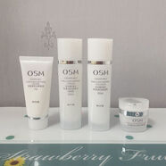 歐詩(shī)漫生活珍珠白水乳霜中樣美.白補水保濕 潔面50g+柔膚水60ml+乳60ml+面霜15g