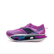 XTEP CROSSOVER5U5C秋季透氣碳板跑鞋超輕減震馬拉松體考跑步絕影運動(dòng)鞋 特步同款飛電5U閃電紫【爆米花大底+碳板】 43