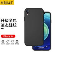 KEKLLE適用蘋(píng)果XR液態(tài)硅膠手機殼 iPhonexr保護套新升級四邊全包液態(tài)硅膠保護套 膚感防摔軟殼 黑色 【液態(tài)硅膠款】黑色 iPhone XR-6.1英寸