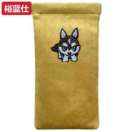 裹蔻素裹適用于蘋(píng)果iPhone1213171516proMax手機套絨布袋防塵保護套殼防刮全包內膽包17air手機袋自封 姜黃色哈士奇1 iphone17ProMax