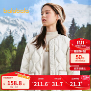 巴拉巴拉童裝男童羽絨服秋冬季女小童中大童V領(lǐng)時(shí)尚保暖外套208424107221