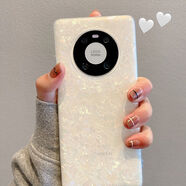 原奘ins風(fēng)彩色貝殼紋華為mate40pro手機殼meta70超薄pura70全包60防摔 榮耀 80 [夢(mèng)幻炫彩]貝殼紋