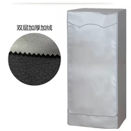 中掌柜雙層洗衣機烘干機罩疊放組合罩套防水防曬防塵洗衣機全包通用罩 銀色加絨--加絨加厚全包 博世洗衣機+烘干機