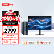 聯(lián)想百應(yīng)M300 商用辦公個(gè)人家用臺(tái)式電腦主機(jī) (酷睿12代i5-12450HX 16G 512G SSD)23.8英寸