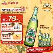 青島啤酒（TsingTao）經(jīng)典老青島百年工藝大容量640ml*6瓶 整箱裝