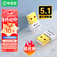 畢亞茲 USB藍牙適配器5.1發(fā)射器 免驅動(dòng)藍牙音頻接收器 PC臺式機筆記本電腦接手機無(wú)線(xiàn)耳機音響鼠標鍵盤(pán)