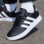 阿迪達斯 （adidas）男鞋2025秋季新款運動(dòng)鞋輕便透氣時(shí)尚板鞋經(jīng)典小白鞋休閑鞋子男 時(shí)尚板鞋/黑色/主推款 39