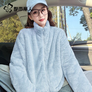 都市麗人搖粒絨外套女款2025年最新款冬季大碼女裝毛茸茸保暖戶(hù)外運動(dòng)上衣