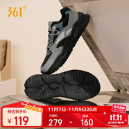 361°運(yùn)動(dòng)鞋女冬季革面厚底增高休閑通勤老爹跑步鞋子女682446727-3