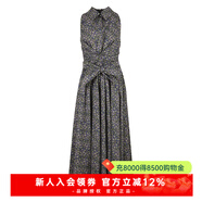 CAROLINE 商場(chǎng)同款 夏季新款田園風(fēng)碎花無(wú)袖連衣裙 Q624501D 藍紫碎花 S 均碼