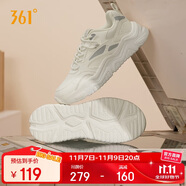 361°運(yùn)動(dòng)鞋女冬季革面厚底增高休閑通勤老爹跑步鞋子女682446727-2
